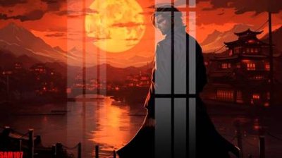 File PSD File tranh samurai võ sĩ nhật bản SAM107 (bản gốc) đã tách nền