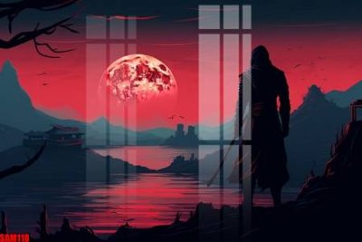 Cung cấp file tranh gốc File tranh samurai võ sĩ nhật bản SAM118 độc quyền