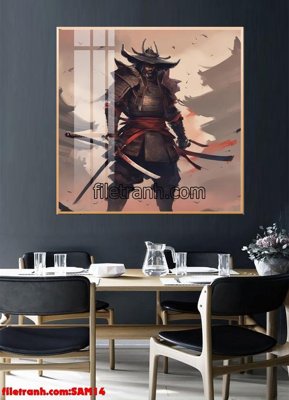 File tranh File tranh samurai võ sĩ nhật bản SAM14 (file gốc) chủ đề phong thủy
