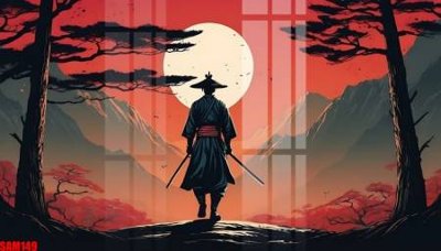 Download file File tranh samurai võ sĩ nhật bản SAM149 (gốc) in mica đèn LED