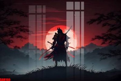 File tranh trang trí File tranh samurai võ sĩ nhật bản SAM160 (file gốc)