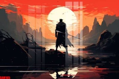 File ảnh File tranh samurai võ sĩ nhật bản SAM165 (gốc) in poster