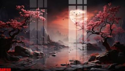 Tải file File tranh samurai võ sĩ nhật bản SAM169 (gốc) làm tranh trang trí