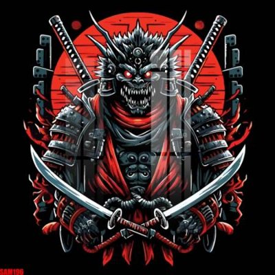 File tranh File tranh samurai võ sĩ nhật bản SAM196 (gốc) chủ đề thiên nhiên