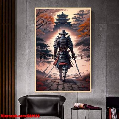 Tải file File tranh samurai võ sĩ nhật bản SAM35 (PSD) cho in ấn quảng cáo