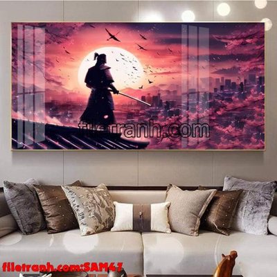 File tranh File tranh samurai võ sĩ nhật bản SAM47 (gốc) chủ đề thành phố