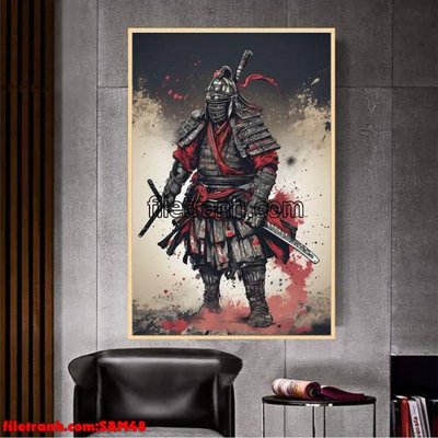 Download file File tranh samurai võ sĩ nhật bản SAM48 (gốc) cho xưởng in