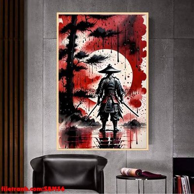Tải file gốc File tranh samurai võ sĩ nhật bản SAM56 (bản PSD) chỉnh sửa được