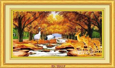 Download file File tranh sơn dầu SD117 (gốc) in mica bàn thờ