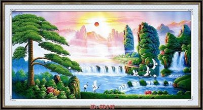 File tranh in trần File tranh sơn dầu SD140 (ảnh gốc siêu nét)