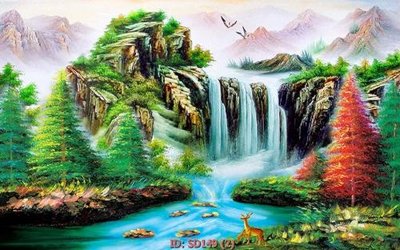 File gốc File tranh sơn dầu SD149 (trang trí) phòng ngủ