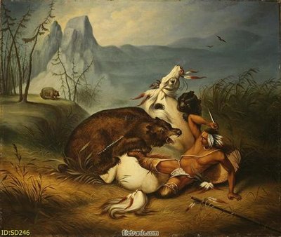 File in lụa File tranh sơn dầu SD246 (phong cảnh) File tranh sơn dầu SD246