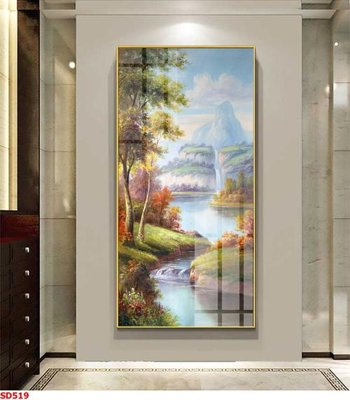 File ảnh File tranh sơn dầu phong cảnh châu âu SD519 (gốc) in Hiflex