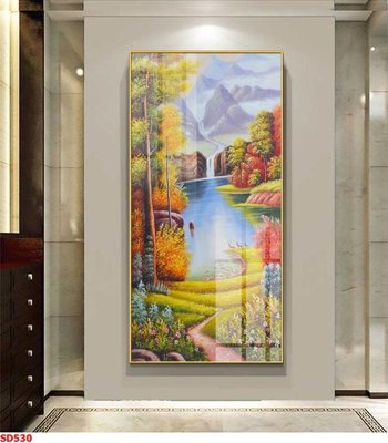 File tranh in trần File tranh sơn dầu phong cảnh châu âu SD530 (ảnh gốc siêu nét)