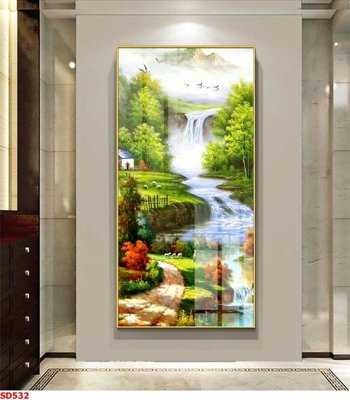 File PSD File tranh sơn dầu phong cảnh châu âu SD532 (chất lượng in ấn)