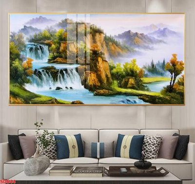 File ảnh File tranh sơn dầu phong cảnh châu âu SD544 (gốc) in PP, decal