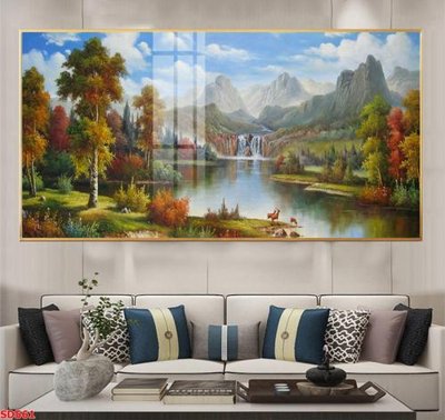 File tranh File tranh sơn dầu phong cảnh châu âu SD561 (file gốc) chuẩn màu in