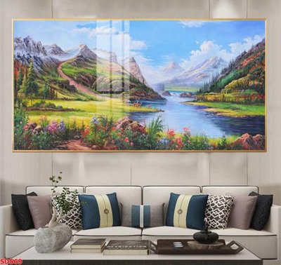 Download file File tranh sơn dầu phong cảnh châu âu SD569 (gốc) in mica ốp bếp