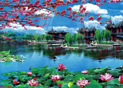 Tải file Tranh sơn thủy thác nước phong thủy ST1166 (ảnh gốc) in tráng gương