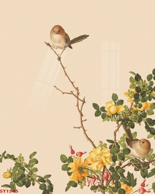 File in ấn Tranh sơn thủy thác nước phong thủy ST1545 chuyên nghiệp