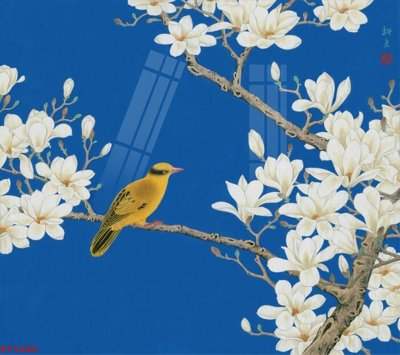 File gốc Tranh sơn thủy thác nước phong thủy ST1643 (in mica) làm bảng hiệu