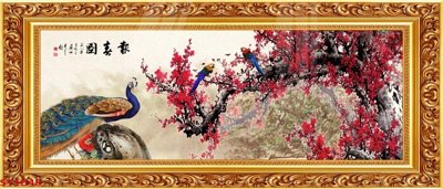 File gốc Tranh sơn thủy thác nước phong thủy ST1648 (cho in 3D) độc đáo