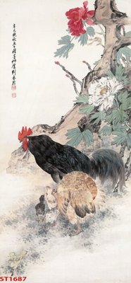 File ảnh Tranh sơn thủy thác nước phong thủy ST1687 (gốc) dùng in Pano