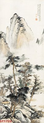 Tải file Tranh sơn thủy thác nước phong thủy ST1722 (ảnh gốc) 300dpi Tranh sơn thủy thác nước phong thủy ST1722