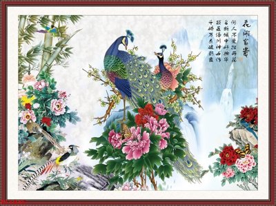 File gốc Tranh sơn thủy thác nước phong thủy ST1845 (ảnh rõ nét) để in