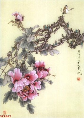 File ảnh Tranh sơn thủy thác nước phong thủy ST1887 (gốc) cho trang trí nhà hàng