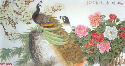 Tải về file tranh gốc Tranh sơn thủy thác nước phong thủy ST1895 (để in quảng cáo)