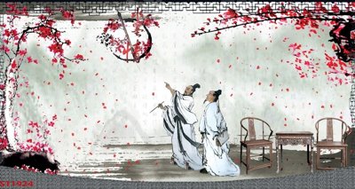 File tranh gốc Tranh sơn thủy thác nước phong thủy ST1924 (sắc nét từng chi tiết)