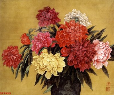 Tải file Tranh sơn thủy thác nước phong thủy ST1925 (gốc) làm file tranh quảng cáo