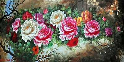 File tranh gốc Tranh sơn thủy thác nước phong thủy ST1941 (bản đẹp) độc quyền