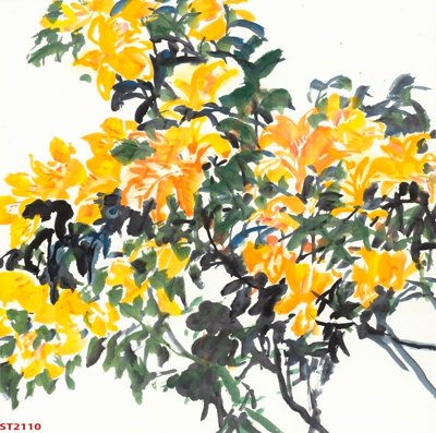 File in ấn chuyên nghiệp Tranh sơn thủy thác nước phong thủy ST2110 (file gốc)