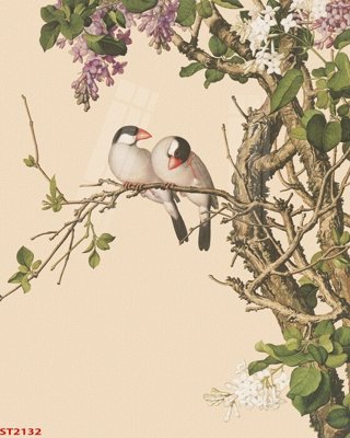 File in mica Tranh sơn thủy thác nước phong thủy ST2132 (bản gốc) siêu trong