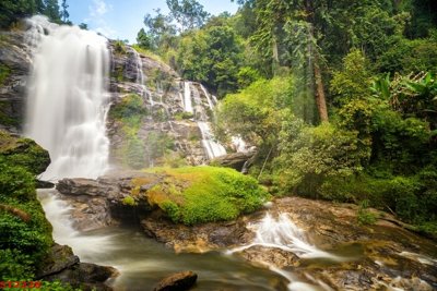 Mua file gốc Tranh sơn thủy thác nước phong thủy ST2228 (in ấn) tại Filetranh.com