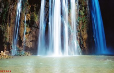 Tệp tin gốc Tranh sơn thủy thác nước phong thủy ST2241 (chất lượng) Tranh sơn thủy thác nước phong thủy ST2241