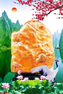 Tải về file gốc Tranh sơn thủy thác nước phong thủy ST2609 (dùng cho in quảng cáo)