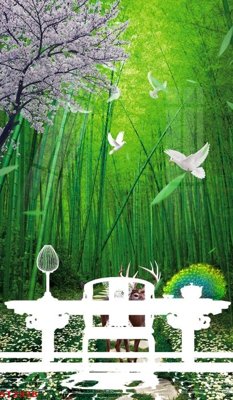 Tải file Tranh sơn thủy thác nước phong thủy ST2928 (gốc) chủ đề hoa sen