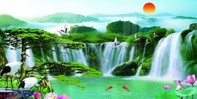 Tải file gốc Tranh sơn thủy thác nước phong thủy ST3085 (in tráng gương) 5DFile gốc Tranh sơn thủy thác nước phong thủy ST3085 (in ấn) phiên bản premium