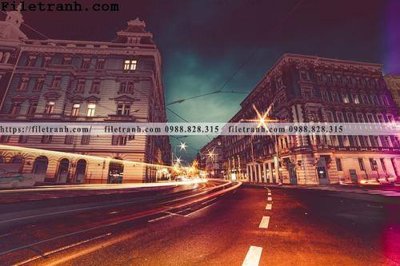 File tranh Street094 (gốc) in trên kính