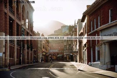 File tranh Street127 (bản gốc) in lụa 5D