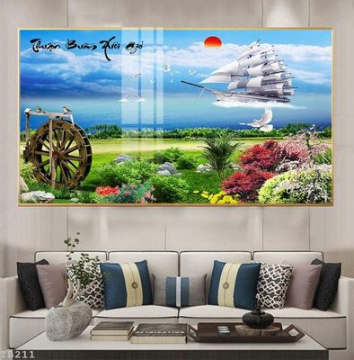 File gốc File thuận buồm xuôi gió TB211 (in tráng gương) ốp tường