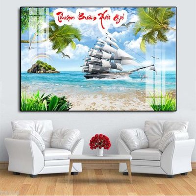File tranh File thuận buồm xuôi gió TB230 (bản gốc) in lụa 5D