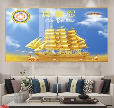 File tranh File thuận buồm xuôi gió TB568 (file gốc) chuẩn màu in