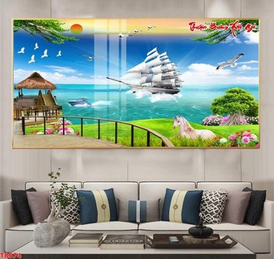 Ảnh gốc File thuận buồm xuôi gió TB574 (độ nét cao) in mica