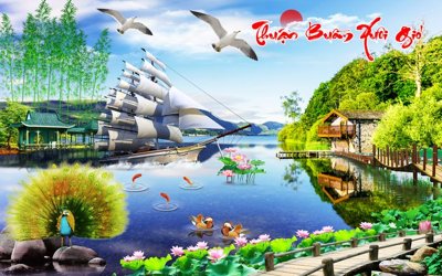 File tranh File thuận buồm xuôi gió TB6260 (gốc) in vải canvas