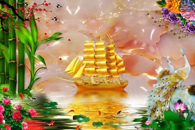 File tranh File thuận buồm xuôi gió TB6276 (ảnh gốc) in trần nhà