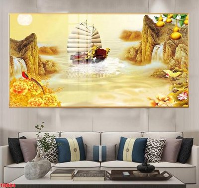 File tranh File thuận buồm xuôi gió TB804 (gốc) in vải canvas